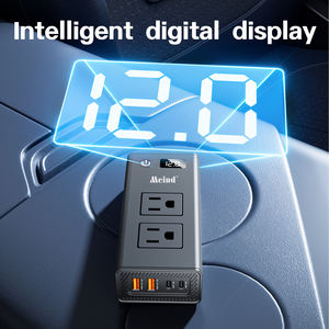 <span class=keywords><strong>Convertidor</strong></span> inversor multifuncional <span class=keywords><strong>de</strong></span> 200W montado en el coche 12V/24V DC 220V AC QC3.0 cargador <span class=keywords><strong>de</strong></span> teléfono móvil USB cigarrillo ventilador doméstico - Product Image 5