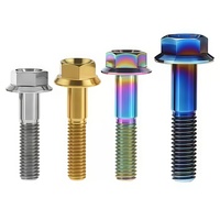 Vente directe d'usine de boulons en alliage de titane M3-M10 adaptés aux sièges de vélos de route et aux modifications, kit de boulons pour moto