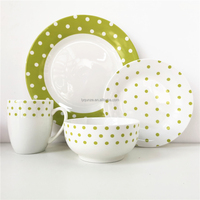 Französisches Design Polka-Dot-Geschirr Keramik-Porzellan-Speiseservice