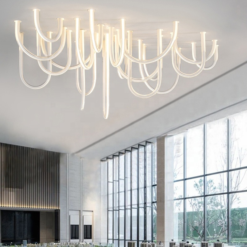 Modern LED Chandelier Pendant Lights for Living Room & Bedroom Customizable Materials Dimmable Home Lighting · image 2