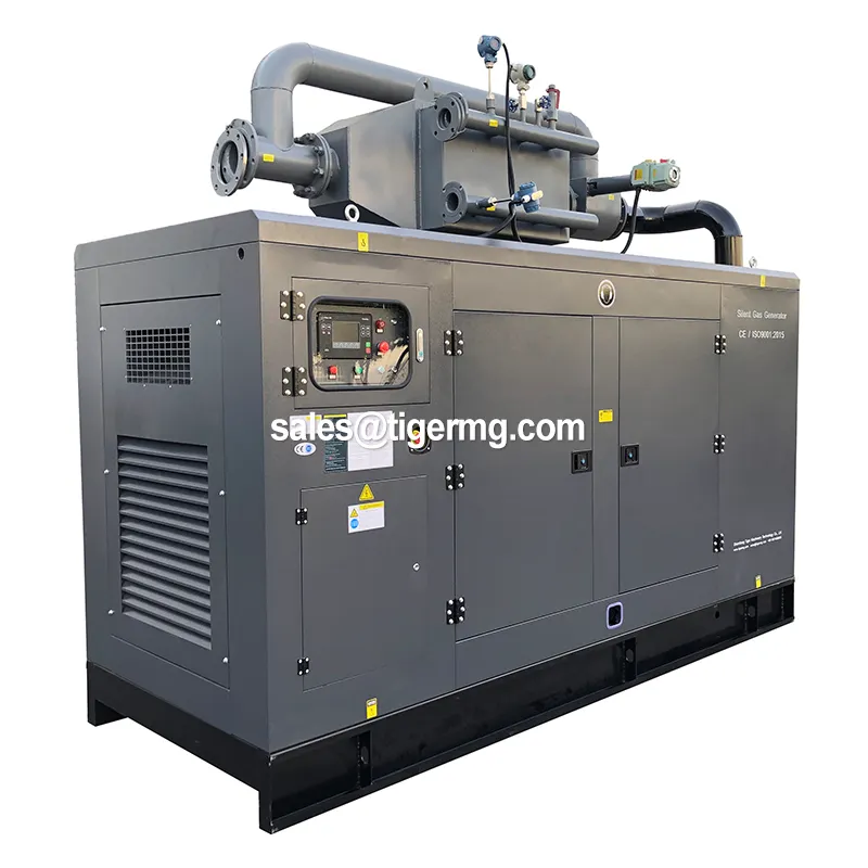 Generator Biogas 200KW 250kva Tipe Senyap Kualitas Tinggi dengan Pemulihan Panas Chp