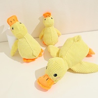 Peluche Canard pour Chien, Compagnon pour Animaux de Compagnie, pour Soulager l'Anxiété et Favoriser le Sommeil, Jouet Doux en Peluche pour Chiens de Petite et Moyenne Taille, Chiots, pour le Lit