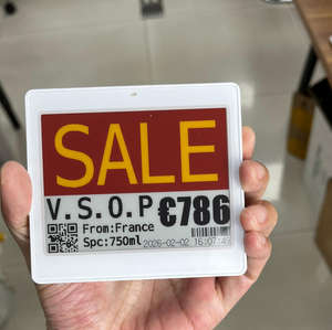 Sistema de etiquetas electrónicas ESL de precio digital, todo en uno, para venta al por mayor, etiquetas de tinta electrónica para accesorios de sistemas de estanterías de almacén - Product Image 1