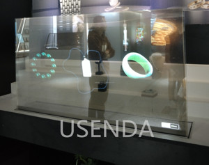 Écran publicitaire OLED transparent ultra-fin <span class=keywords><strong>Android</strong></span> WiFi de 55 pouces pour ascenseurs, indice de protection IP66, garantie de 3 ans, écran tactile - Product Image 3