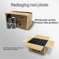 Peinture auto-spray Haowei SL-5Q pour intérieur de voiture en plastique ABS blanc, 450 ml, revêtement liquide noir pour plastique