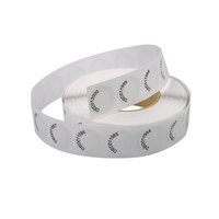 Étiquette RFID UHF en papier couché rond de 33 mm personnalisée en gros pour la gestion des disques CD/DVD
