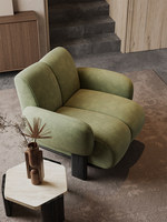 Fauteuil inclinable décontracté Koala rétro français, design personnalisable, tissu, mousse haute densité, mobilier de maison, salon, balcon