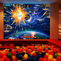 Jeux interactifs muraux à écran tactile de sécurité, jeux de frappe de balles pour aire de jeux intérieure, piscine à balles pour enfants