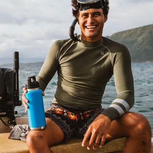 Logo gratuit personnalisé sport 36oz thermos isolé gobelet vide bouteille d'eau en acier inoxydable avec paille large bouche Chug couvercle bouchon - Product Image 4