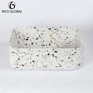 อ่างล้างหน้าเทอร์ราซโซ่ดีไซน์ปรับแต่งได้ รุ่น DS-370A พร้อมสีและขนาดที่กำหนดเองได้สำหรับตกแต่งห้องน้ำ - Product Image 1