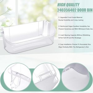 240356402 Étagère/panier de <span class=keywords><strong>porte</strong></span> de réfrigérateur électrique neuf de remplacement pour Frigidaire/Réfrigérateur à usage domestique - Product Image 5