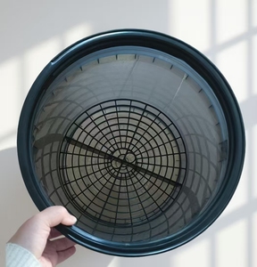 Seau de lavage de voiture transparent fumé <span class=keywords><strong>noir</strong></span> obsidienne de 5 gallons avec poignée en métal et filtre à saleté, logo imprimé - Product Image 6