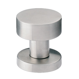 Perilla de acero inoxidable para piano, accesorio interior fijo, acabado satinado, 52 mm de diámetro - Product Image 1