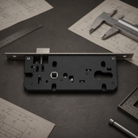 Serrure de porte à mortaise en alliage de zinc 8540 durable pour panneau en acier inoxydable, idéale pour les portes résidentielles en bois – Vente en gros