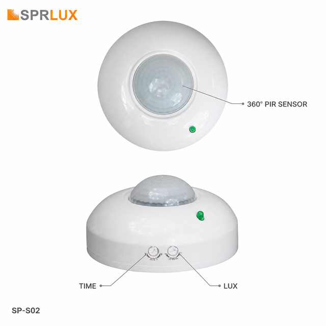 Mini Ceiling 360 Detection 8M Range IP20 Waterproof Motion & Position Sensors for Indoor/Outdoor Use