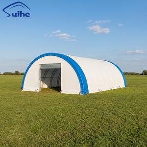 Tente de stockage modulaire robuste en acier avec structure en PVC pour entrepôt et abri de stockage d'équipements - Product Image 1