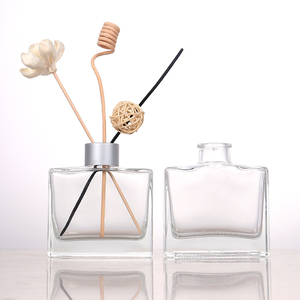 Empty Clear Flat Square 100ml Glass <strong>Diffuser</strong> Bottle Aromatherapy <strong>Diffuser</strong> Jar Container Reed <strong>Diffuser</strong> Sets Essential <strong>Oils</strong> - Product Image 3