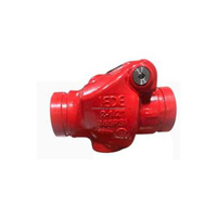 Katup Ayun Ujung Beralur 8" 219.1mm untuk Pemadam Kebakaran, 365PSI Air untuk Sistem Sprinkler, Besi Ulet DN50-DN200