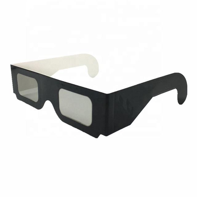Custom Printing Paper Disposable Cinema Anaglyph Linear Polarized 3D Glasses