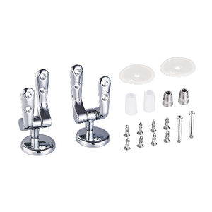 Bisagras de expansión universales cromadas para asientos de inodoro, 13,5 cm de longitud, 18 cm de altura - Product Image 1