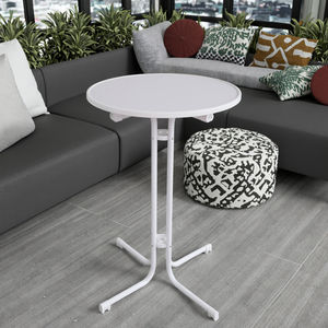 مآدب حفلات الزفاف ، مآدب فناء ، مبيع بالجملة ، بلاستيك أبيض عصري قابل للطي طويل القامة للأماكن الخارجية - Product Image 3