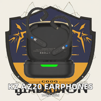 Écouteurs sans fil KZ AZ20 BT 5.3 de haute qualité avec technologie sonore HIFI AptX HD Câble de mise à niveau de type C Casque en métal avec crochet
