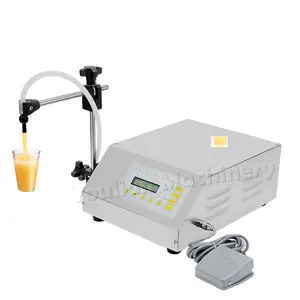 Small Economy Bottle Digital Control Pump Electric Semi-Automatic Liquid Filling Machine for Oil and Beverages with Motor Gear