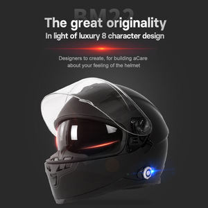 Casco de motocicleta de Material ABS estándar BM22 ECE con 1000M inalámbrico para intercomunicador Bluetooth accesorios de nueva condición - Product Image 6