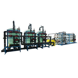 Système de dessalement d'<span class=keywords><strong>eau</strong></span> de mer <span class=keywords><strong>sableuse</strong></span> par osmose inverse de grande capacité 20 tonnes avec composants principaux : membrane RO, pompe, PLC - Product Image 5