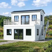 Maison conteneur extensible de 20 pieds à prix d'usine, maison préfabriquée de luxe, maison modulaire ignifuge A1 et étanche pour jardin ou ADU