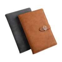 Cuadernos de papel baratos bonitos diarios hechos a mano impermeables Kraft recargables con Encuadernación de cuero promocional a la venta