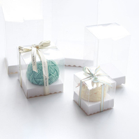 Blister PVC En Plastique Transparent Emballage Paquet Boîte PET En Plastique Transparent Cosmétique Cadeau Boîte Pour Gâteau