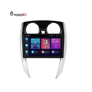 Autoradio Android Podofo 10,1'' 2 Din pour <span class=keywords><strong>Nissan</strong></span> <span class=keywords><strong>Note</strong></span> 2014-2017 (conduite à gauche) <span class=keywords><strong>CarPlay</strong></span> sans fil Android Auto WIFI GPS BT - Product Image 1