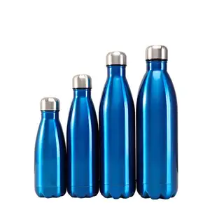 Promotion Vakuum flasche Thermoskanne Cola-Form Isolierte doppelwandige Edelstahl-Wasser flasche mit benutzer definiertem Logo