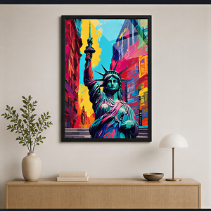 Cuadro Decorativo con Foto Personalizada de <span class=keywords><strong>la</strong></span> Estatua de <span class=keywords><strong>la</strong></span> <span class=keywords><strong>Libertad</strong></span> para Sala de Estar, Dormitorio, Hotel, Oficina, Salón, Decoración de Interiores - Product Image 2