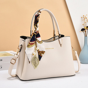 Women's Shoulder Bag Horizontal <b>Square</b> Zipper Closure Two Handles Red Lady Style Leisure Travel Crossbody Commuter Bag - Product Image 2