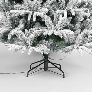 Arbre de Noël floqué PE&PVC pré-éclairé de haute qualité de 7 pieds avec base debout et 500 lumières LED, nouvelle arrivée - Product Image 4