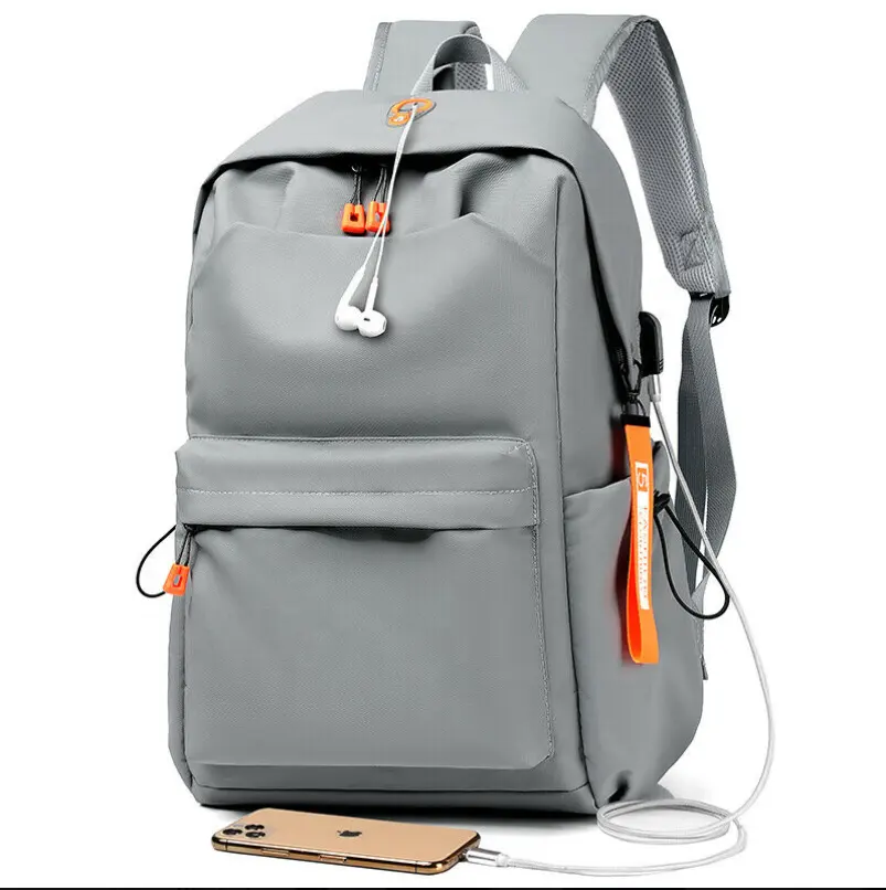 Multifunctional USB Charging Port Business Travel Lightweight Waterproof Casual Daypack Laptop School Backpack