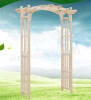 Arche de jardin en bois, arche décorative de mariage en plein air