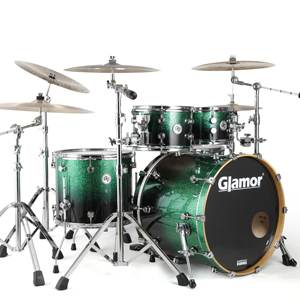 Glamor - Juego de Batería Profesional de 5 Piezas, Instrumentos Musicales de Madera de Arce, Juego de Batería Acústica para Adultos - Product Image 1