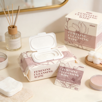 Lingettes intimes non tissées pH équilibré, parfumées, pour adultes, en pack voyage, pour l'hygiène féminine (OEM/ODM)
