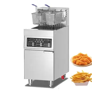 Máquina freidora de grasa comercial eléctrica de Gas industrial para restaurante de comida rápida cocina KFC