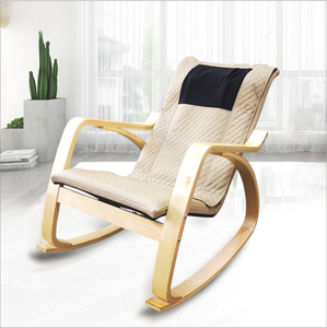 Fauteuil <span class=keywords><strong>à</strong></span> <span class=keywords><strong>bascule</strong></span> de massage en bois pour extérieur, avec chauffage de <span class=keywords><strong>siège</strong></span> <span class=keywords><strong>à</strong></span> 3 niveaux, pétrissage complet du corps, du cou et du dos, pour la relaxation <span class=keywords><strong>à</strong></span> domicile - Product Image 4