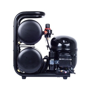 Compresseur d'aérographe à huile à grand déplacement à très faible bruit 2025 avec alimentation par gravité à piston de réservoir pour matériau en cuivre de peinture de gâteau - Product Image 2