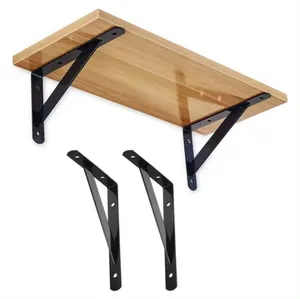 Wholesale Durable Steel Shelf Bracket Heavy Duty Stamping Furniture Hardware Hidden 90 Degree Angle Bracket