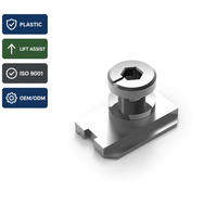 Bloc d'assistance à la levée moderne en plastique 20x14mm avec tête de serrage hexagonale de 8mm pour quincaillerie de fenêtre et porte coulissante en aluminium – Installation facile