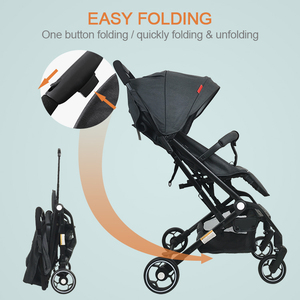 Cochecito Convertible para Recién Nacidos con Material de Lino, Plegable, Sistema de Viaje de 4 Ruedas para 0-36 Meses - Product Image 4