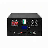 Batterie LiFePO4 48V (51.2V) 15KWh 300Ah à montage en rack, système de stockage d'énergie solaire domestique hybride CAN