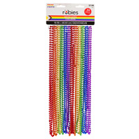 Collier en perles géantes d'arc-en-ciel Disco Citrouille, Collier de fête pour festival, Collier de perles en plastique pour décoration de carnaval