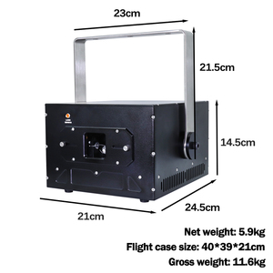 SF2-811D 10 Wát RGB ánh sáng laser 10 Watt hoạt hình ilda ánh sáng laser cho sự kiện sân khấu hiệu suất đám cưới - Product Image 3